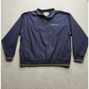 Tehama Clint Vintage Pullover Fleece Sweatshirt Corvette Blue Men's XL